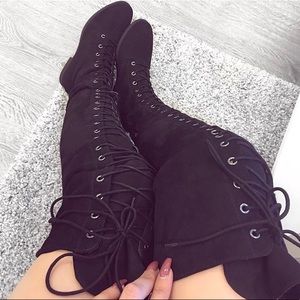 +Laura's Boutique lace up Sabrina boots+